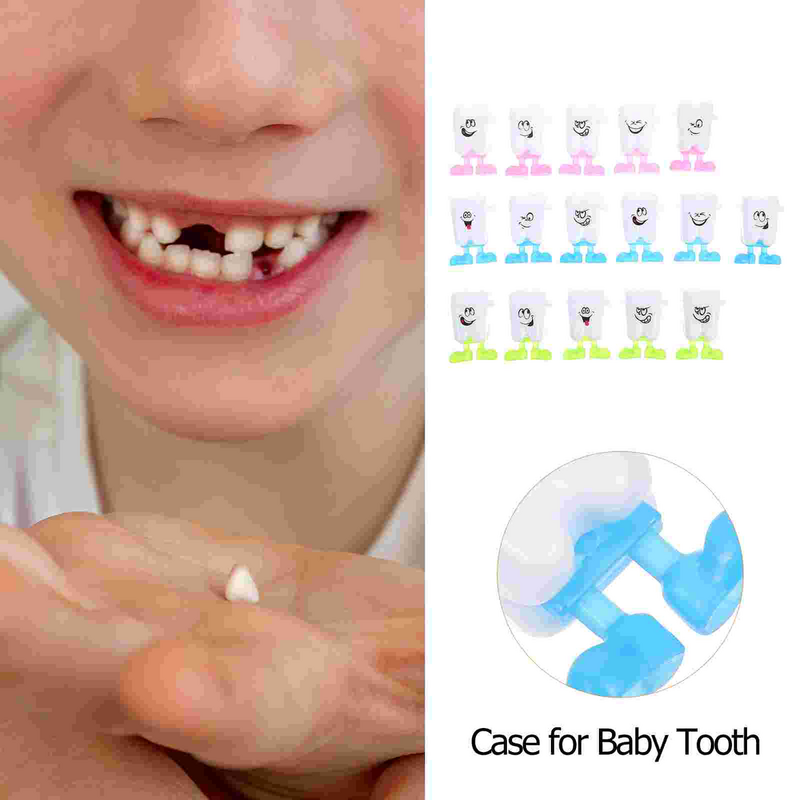 50 stücke Zahn Andenken Box Baby Zähne Sparer kleine Baby Aufbewahrung sbox Veranstalter