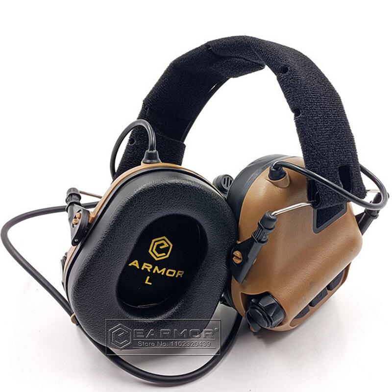 Earmor M32 MOD4 taktyczny zestaw słuchawkowy ochronników słuchu elektroniczny, taktyczny zestaw słuchawkowy do strzelania nauszniki do polowania