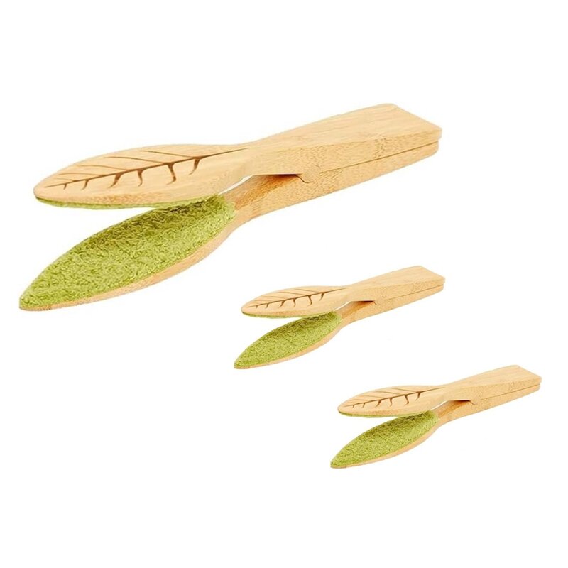 Leaf Cleaning Tongs Leaf Cleaning Pliers Plant Leaf Lint Cleaner With Wood Handle, Leaf Cleaning Tool Easy To Use