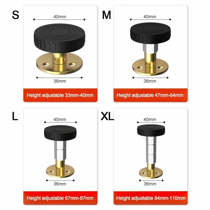 Threaded Bed Frame Anti-Shake Adjustable Headboard Stoppers Fixer for Cabinets Sofas Prevent Loosening Bedside Headboards