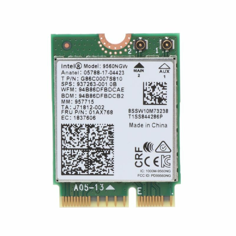 بطاقة شبكة H4GA ثنائية النطاق متوافقة مع تقنية بسعة 1730 ميجابايت لـ 9560NGW Wireless-AC