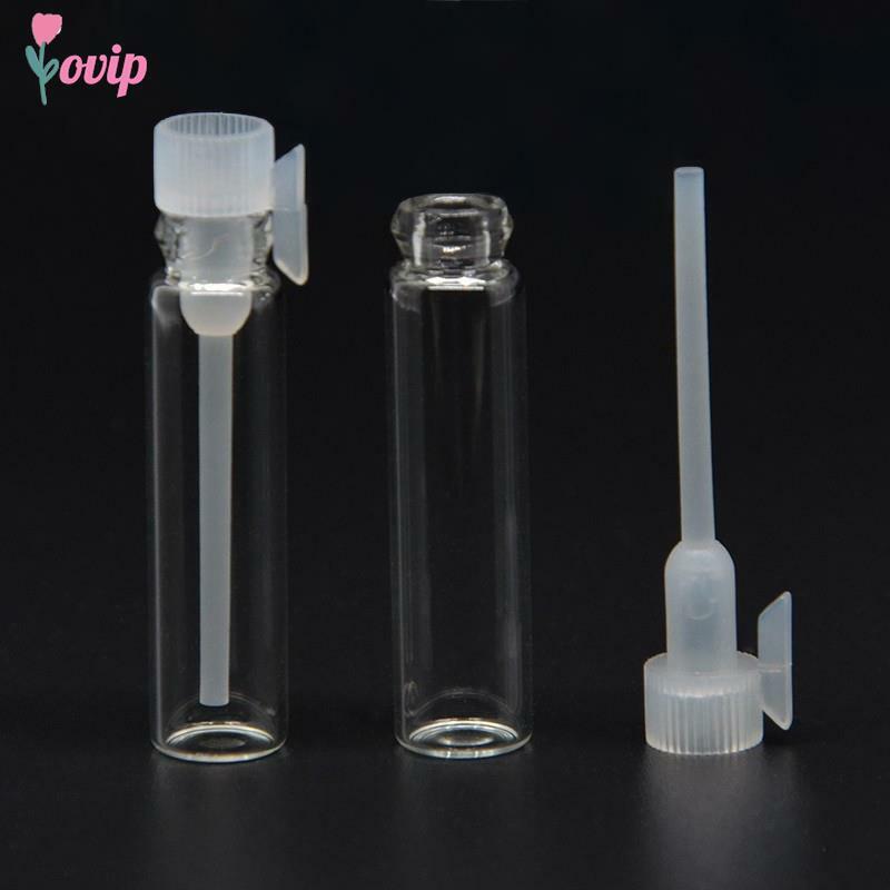 Botol sampel kecil parfum kaca Mini 1/2/3 ml botol parfum botol wangi botol uji cairan laboratorium botol percobaan