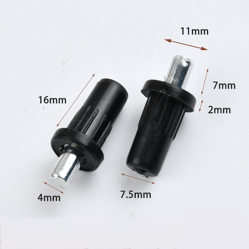 10 Spring Loaded Replacement Pins Black/white Plastic Cold Rolled Steel Spring Pins For Door And Shutter Louver Repair Fittings