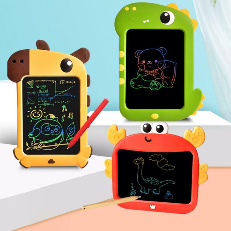Tablet de escrita para crianças, Prancheta conveniente, Resistente à fricção, Escrita colorida, Cartoon Design, Brinquedo