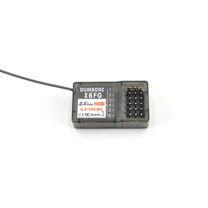 DUMBORC – télécommande émetteur X6FG 2.4G 6CH, récepteur gyroscopique pour X6 X4 X5, pour voiture MN-90 MN99s Rc, bateau, réservoir, véhicule RC