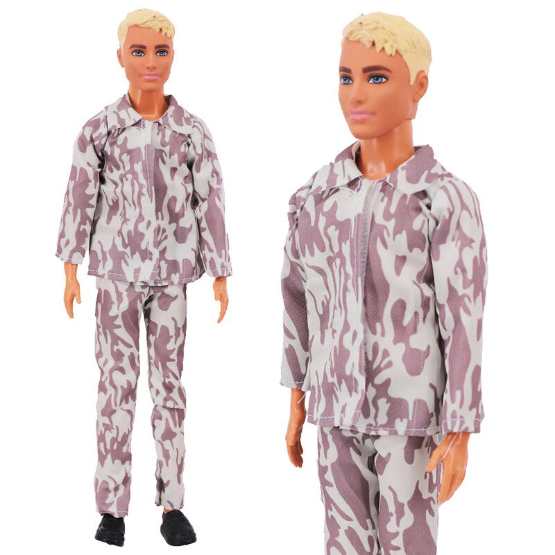Handmade Ken Doll Roupas T-shirt + Calças Para Barbie Vestido Acessórios Moda Daily Clothing Brinquedos Para Gils Presente de aniversário