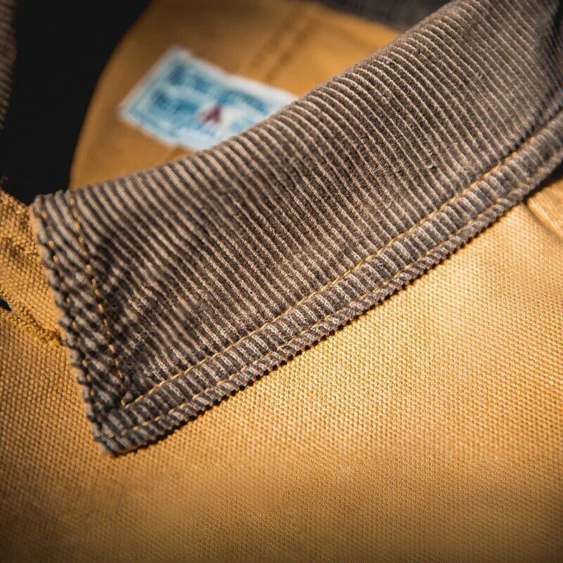 Maden Vintage Heavyweight Michigan Chore Coat Multi-Pocket risvolto Canvas Hunting Jackets uomo 2023 autunno Amekaji Loose Outwear