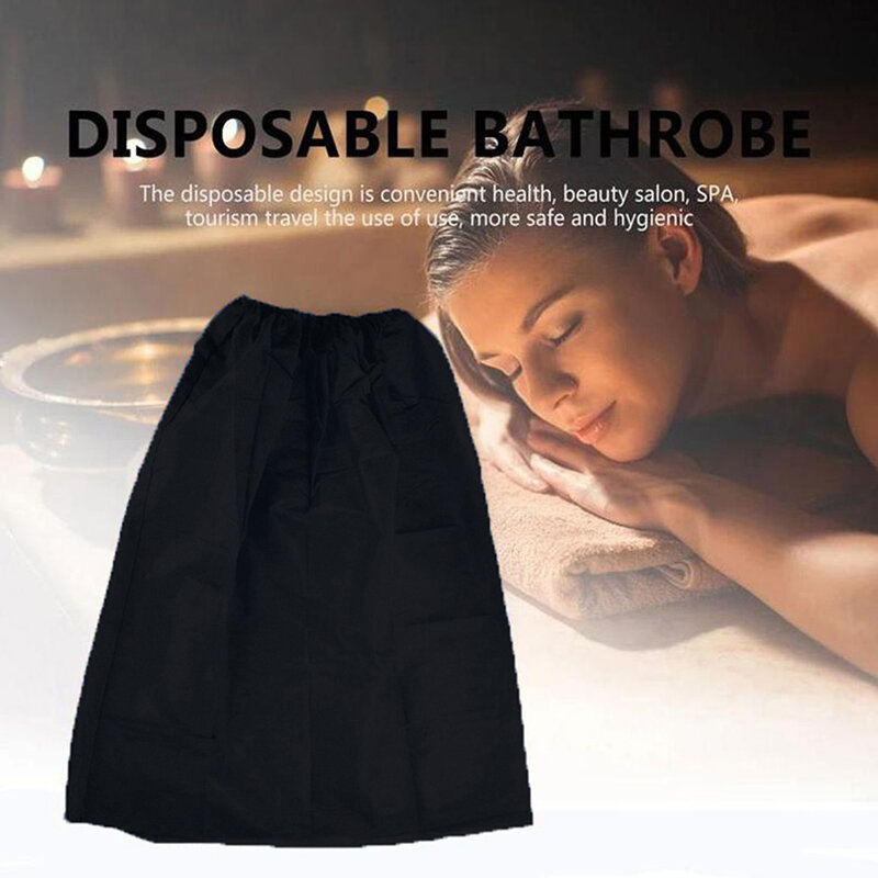 5PCS Disposable Bath Skirt Sauna Nonwoven Towels Adjustable Bathrobe Breathable Spa Sweat Steaming Clothes Beauty Salon Supplie