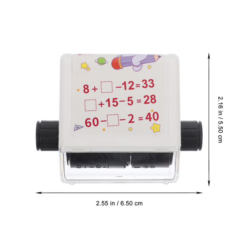 Math Learning Roller Stamp For Kids Addition and Subtraction Teaching Math Roller Scroll Wheel Practice Lovely Student
