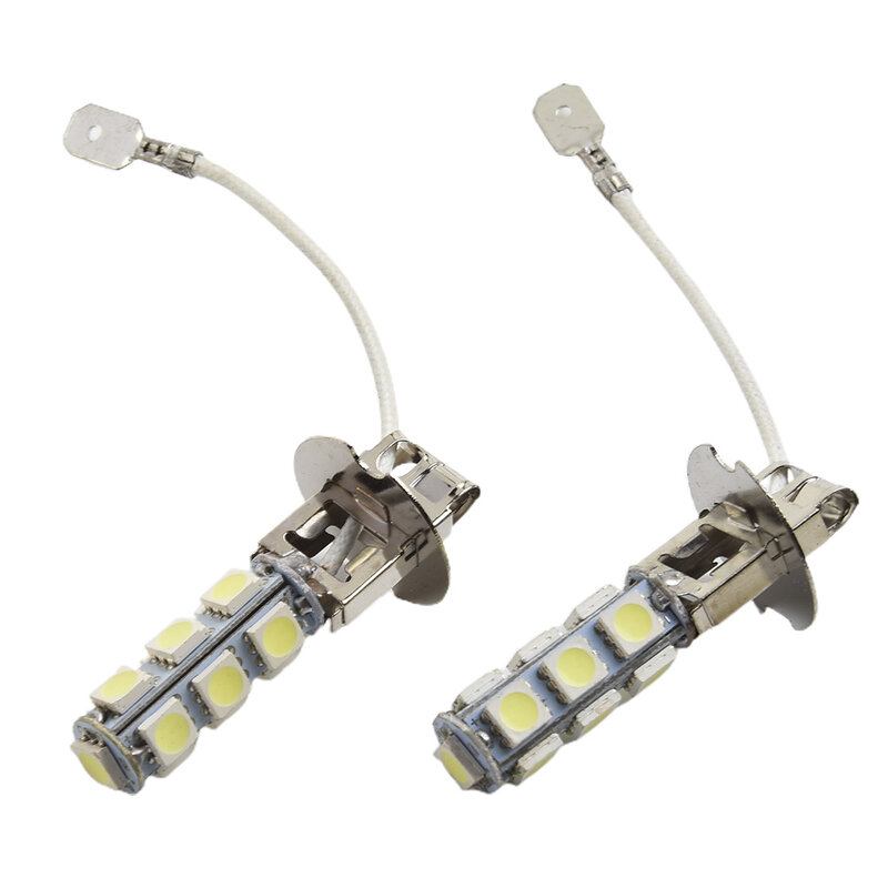 2 pz H3 LED 12V fendinebbia per auto DRL lampada di guida torce torcia sostituire lampadine a LED illuminazione Super luminosa 6500K bianco