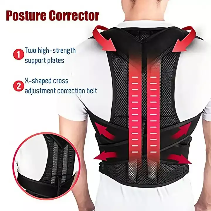 2023 Novo melhor corrector de postura traseira ombro suporte cinto superior e inferior das costas alívio da dor melhorar a coluna vertebral clavícula cinta postura colete