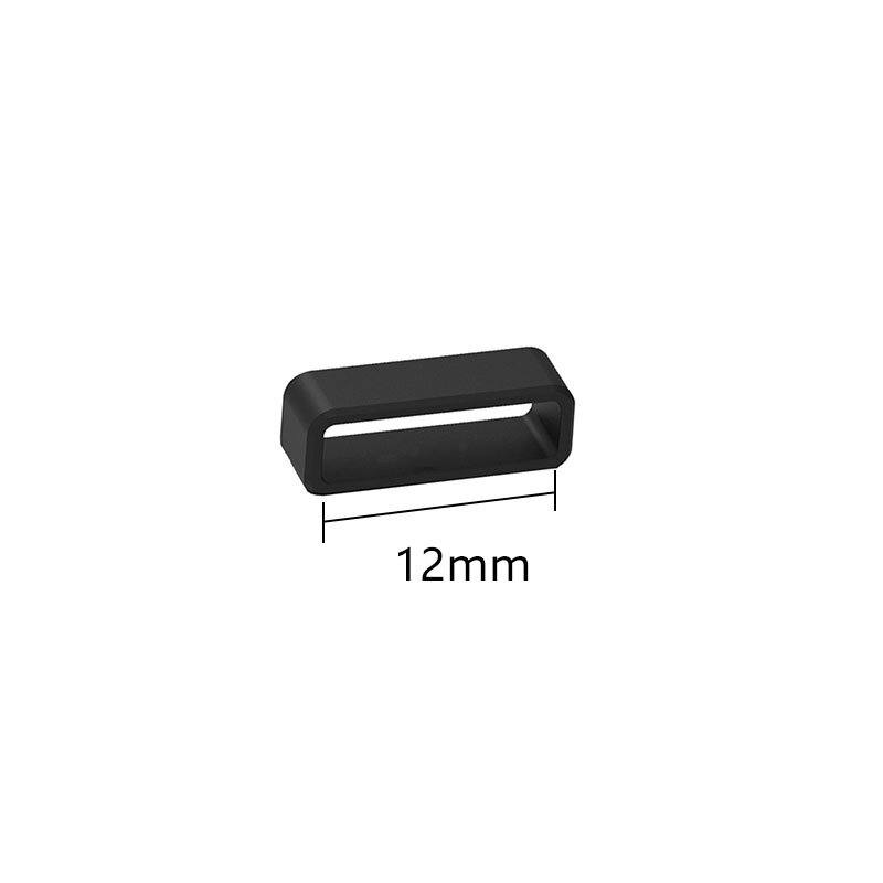 16mm-30mm Loop Watchband Hoop Silicone Locker Security Holder Replacement Watchband