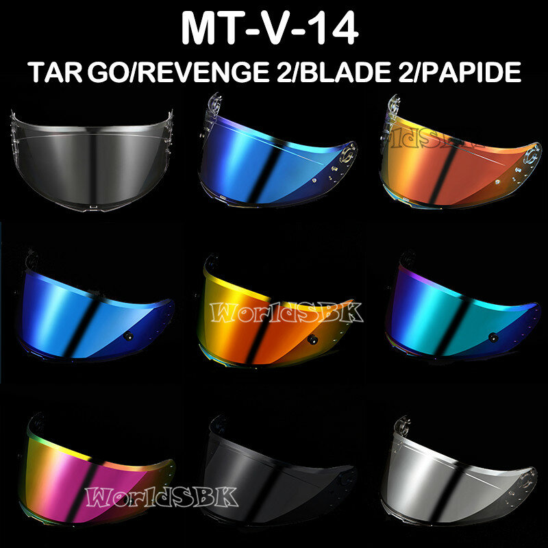 MT-V-14 casco scudo per casco moto MT solo per modello RAPID,RAPID PRO,BLADE 2 SV,REVENGE 2, scudo casco TARGO
