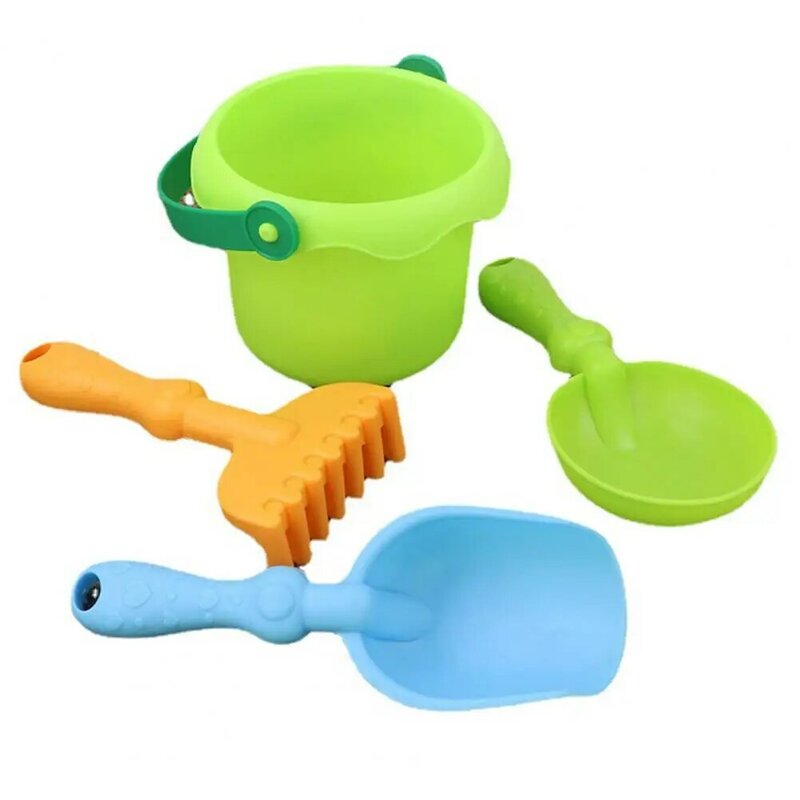 Useful Kid Beach Toys Fun Comfortable Grip Sand Digging Tools with Bucket  Lightweight Baby Beach Toys Gift