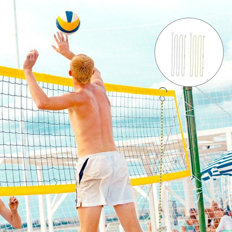 Volleyball Net Setters 2Pcs Sturdy with Hooks Non-fading  Volleyball Net Setter Chains Sports Accessory