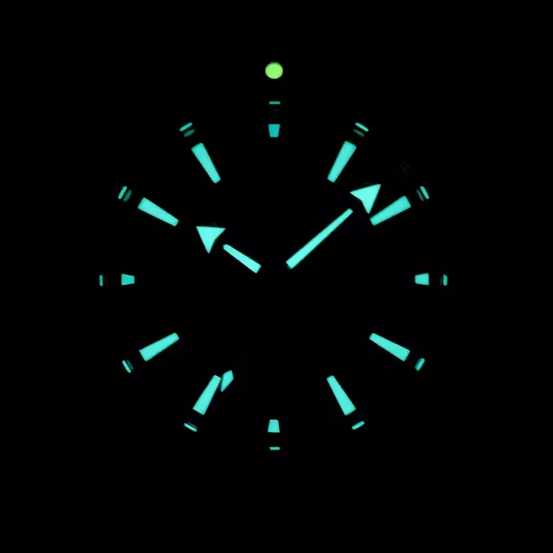 PHYLIDA-Reloj de buceo automático para hombre, cronógrafo de 500mm con esfera azul, cristal de zafiro con movimiento NH35A, 43,5 m