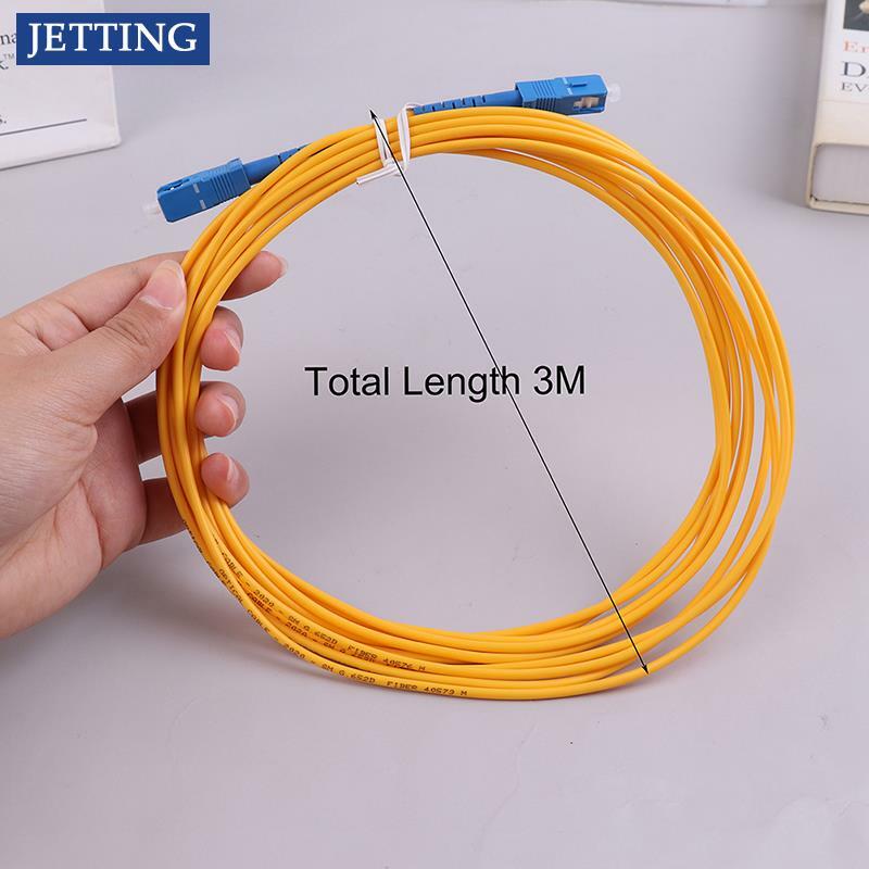 1pc 3 Meter SC-SC Simplex Fiber Optic cable Single Mode FTTH Pigtail Patch Cord
