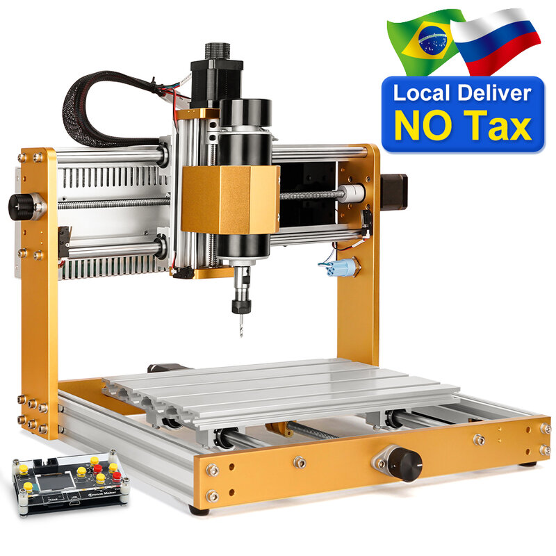 Fresadora de madera CNC 3018 PRO MAX 500W, enrutador CNC, todo marco de Metal, máquina de corte GRBL, máquina de grabado láser para MDF acrílico PCB