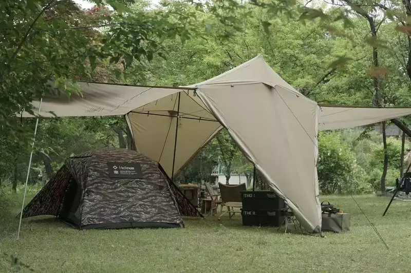 Дорожная туристическая палатка с тигровым узором, легкий двойной счет