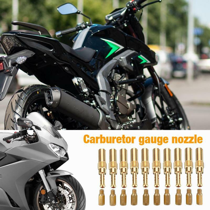 Kit de boquillas de chorro lento principal para carburador de motocicleta, chorros de piloto lento, boquilla de inyector de carburador de Motoforce, accesorio para bicicleta