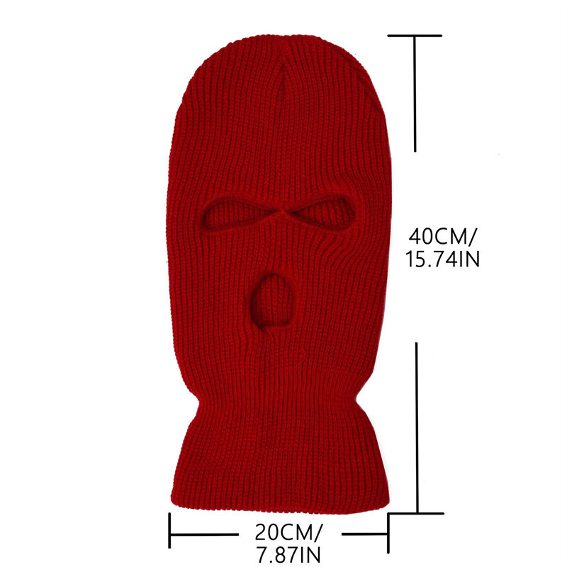 1 pz inverno uomo donna antivento maschera in pile cappuccio caldo sciarpa sportiva sci berretto di lana ciclismo all'aperto Pullover lavorato a maglia cappelli