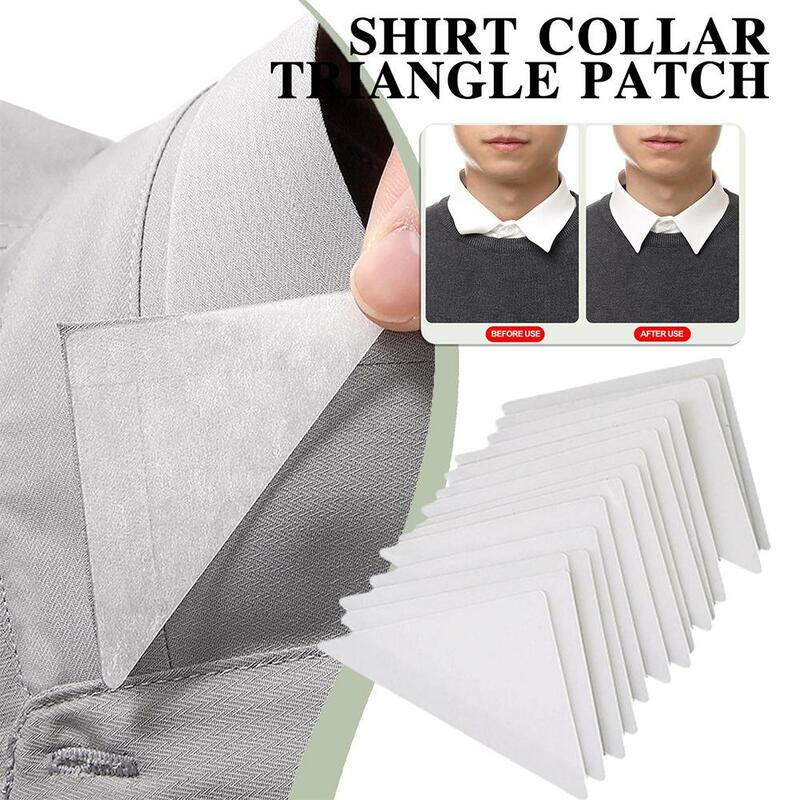 Collar de esquina antirizado, abrazadera fija, cinta autoadhesiva desechable, estilo Invisible, Correa triangular, Z8Y1