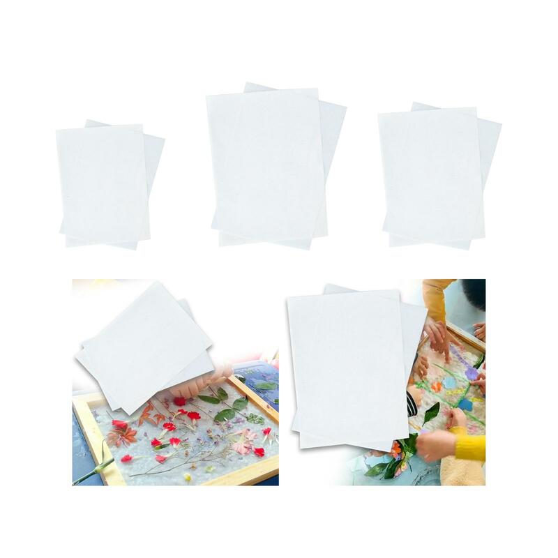10x Paper Making Mesh and Cloth Set Kids Ancient Early Educational Learning Toy DIY Paper Craft sostituzione delle forniture per la fabbricazione della carta