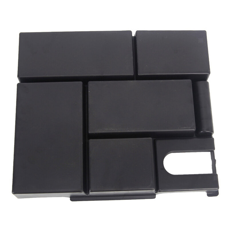 Black Car Interior Center Console Armrest Storage Box Organizer Tray Fit for Toyota Tundra 2014 2015 2016 2017 2018 2019