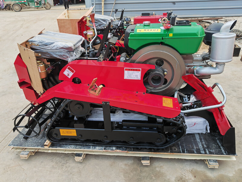 Multifunctional Crawler Mini-tiller Walking Tractor Supporting Field Return Machine Pastoral Management Machine Rotary Tiller