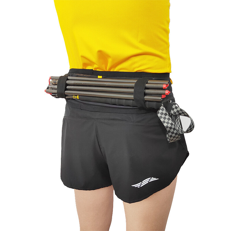 Bolsa de cinturón deportivo para correr Maratón, cinturón invisible ligero, botella de agua de malla, cintura de ciclismo multifuncional y de alta capacidad