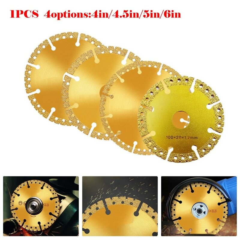 100/115/125/150mm Brazed Diamond Cutting Disc Tiles Ceramic Marble Dry And Wet Cutting Tools Circular Saw Blade