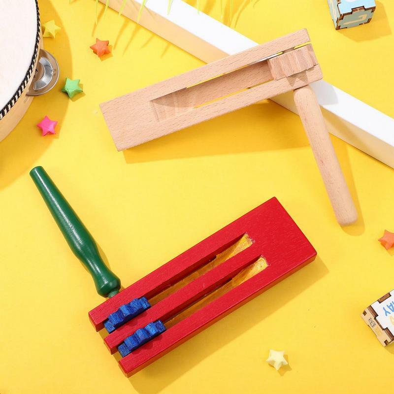 Wooden Spinning Ratchet Traditional Educational Soundboards Musical Instrument Percussion Toy Sport Events And Celebrations gift
