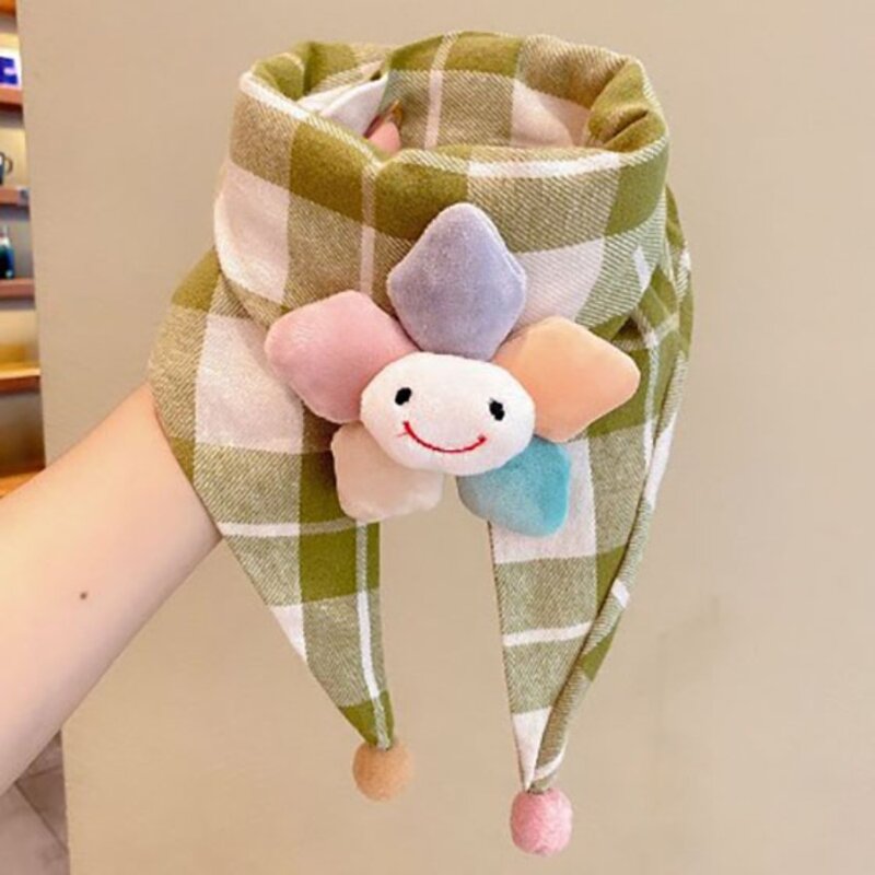 Мягкие и приятные для кожи милые детские шарфы Симпатичный хлопковый дышащий Детский шарф теплый ветрозащитный детский треугольный шарф