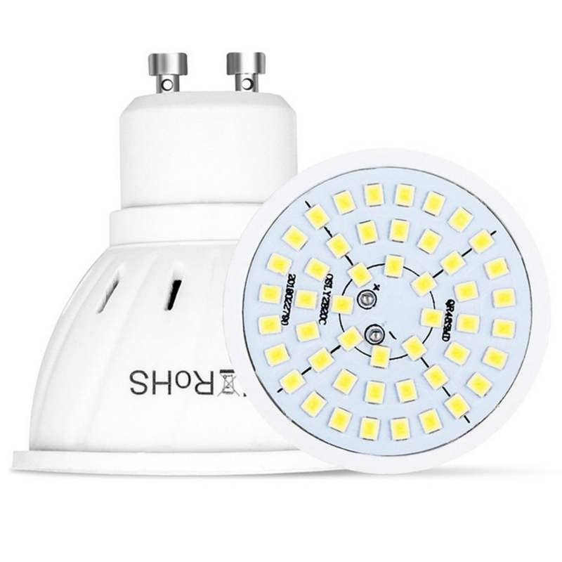 VnnZzo GU10 LED E27 Lamp E14 Spotlight Bulb 48 60 80leds lampara 220V GU 10 bombillas led MR16 gu5.3 Lampada Spot light
