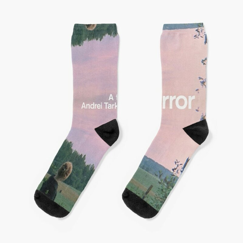 Spiegel (Tarkovsky) -Filmplakat Socken schwarze Socken Spaß Socken Laufs ocken Mann Neuheiten