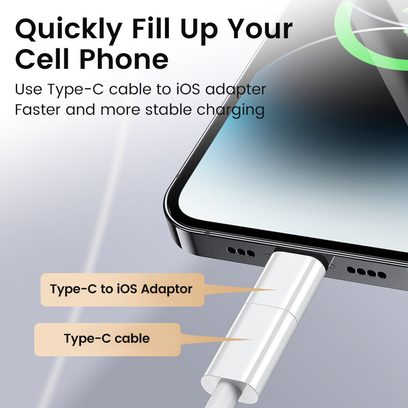 Elough OTG Type C To Lightning Adapter For ios Female To USB C Male Fast Charging Adaptador For iPhone 14 Pro Laptop Converter