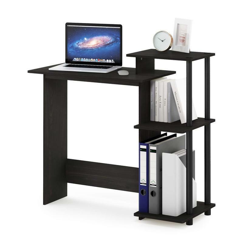 Furinno Efficient Home Laptop Notebook Computer Desk, Espresso/Black,Cheap Furniture
