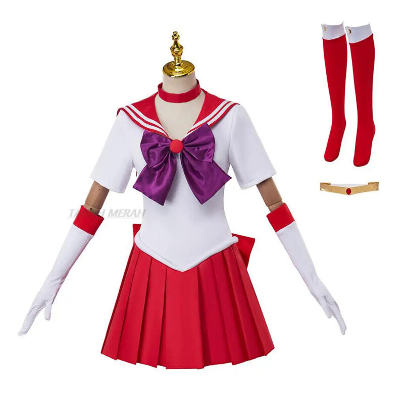 Sailor Dress Costume Moon Wig Anime Tsukino Cosplay Usagi Meiou Setsuna Chibiusa Girls Halloween Party Clothes Fancy Dress