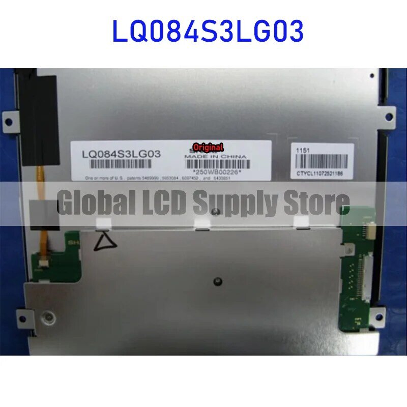 Painel de exibição LCD para Sharp, novo, original, LQ084S3LG03, 8,4"