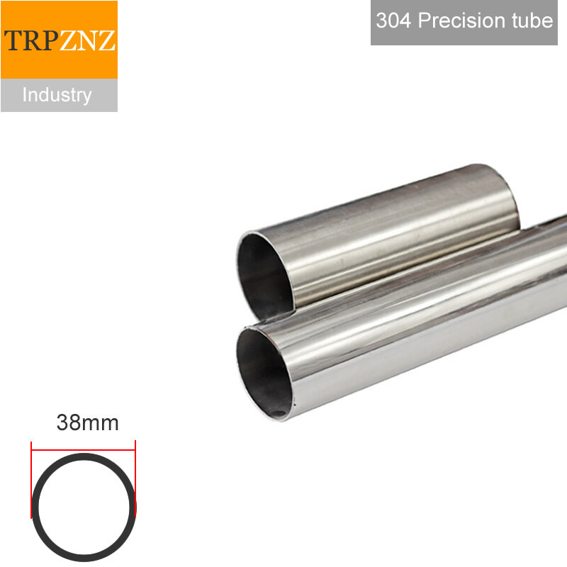 Tubo de precisión de acero inoxidable 1,5, diámetro exterior de 38mm, espesor de pared de 1mm, 304mm, 2mm, 3mm, tolerancia de 0,05mm, pulido interior y exterior