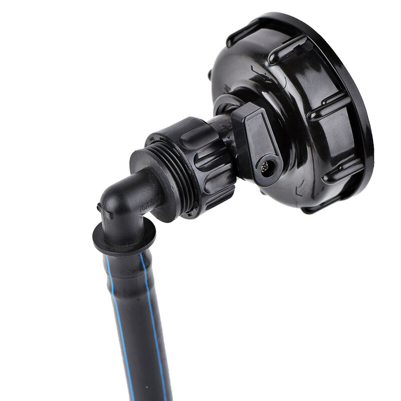 Connecteur de tuyau en PE à filetage grossier S60, coude de robinet précieux IBC x 16mm, 1/2 en effet 3/4, raccord d'eau, connecteur de tuyau d'arrosage