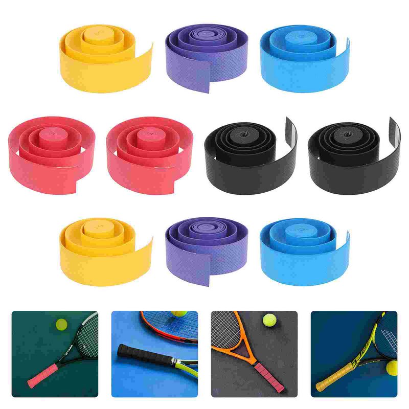 테이프 스틱 땀 흡수 테이프, 미끄럼 방지 테니스 라켓 땀 밴드, 무작위 색상, 110x2.5cm