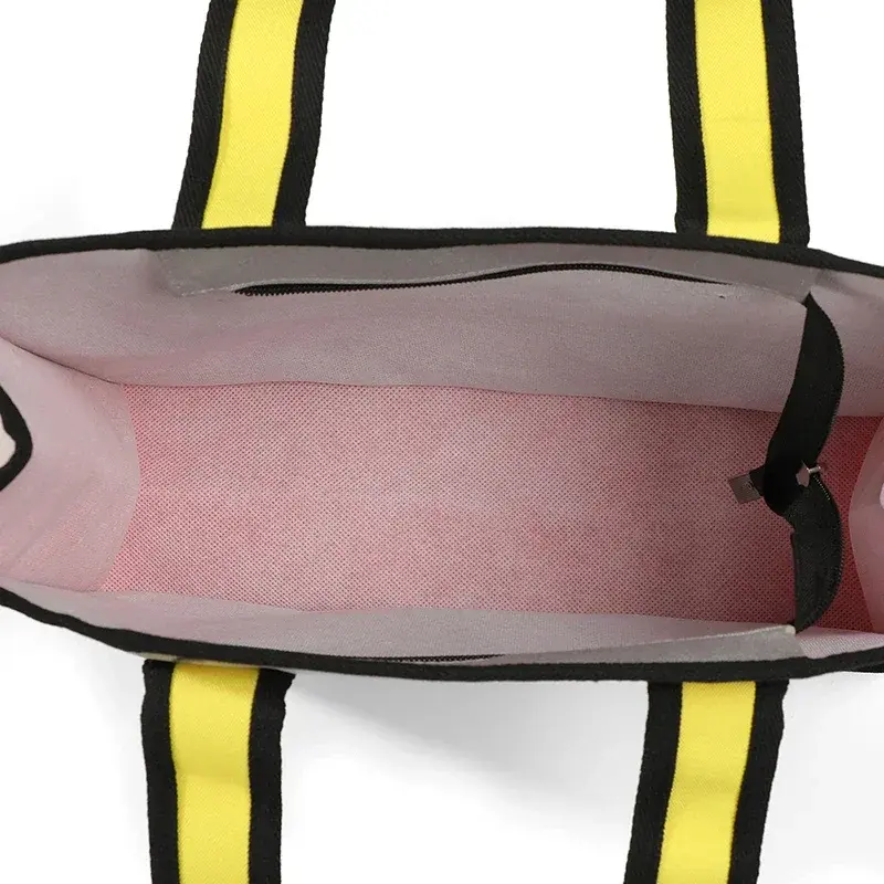 Borse da donna in tessuto di Nylon grande cartone animato semplice colore a contrasto borse da donna morbide portatili 2023 borsa a tracolla femminile estiva