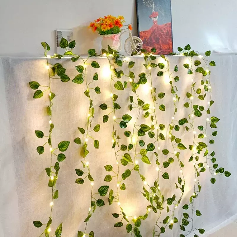 인공 아이비 벽 홈 장식 식물 덩굴, 녹지 화환, 방, 정원, 사무실, 결혼식, 벽 장식, 단풍