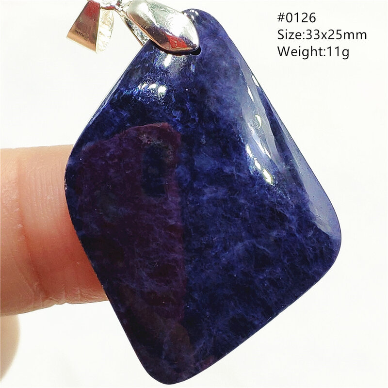 Natural Blue Sapphire Gemstone Pendant Women Man Clear Water Drop Oval Bead Topaz Necklace Brazil AAAAA
