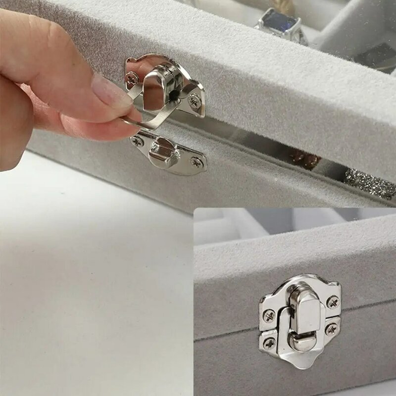Scatola di esposizione di gioielli in velluto di colore solido portatile trasparente organizzatore di orecchini contenitore di esposizione di gioielli collana anello caso