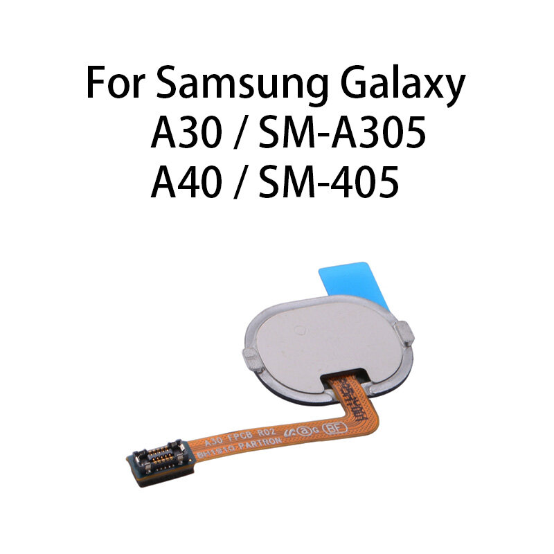 Org Accueil Bouton Capteur D'empreintes Digitales Flex Câble Pour Samsung Galaxy A30 / A40 / SM-A305 / SM-A405