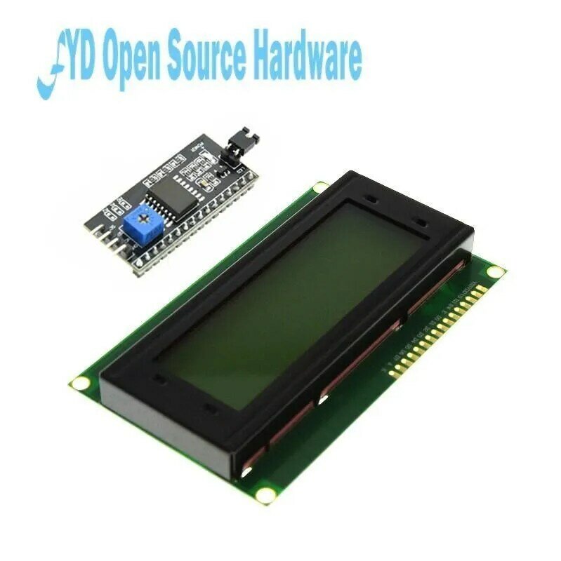 LCDモジュール1602a/2004a/12864b,青と黄色-緑のディスプレイ,arduino用iic/i2c 5v