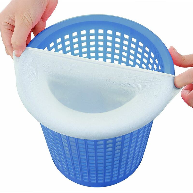 Filtros cestas piscina acessórios filtro líquido limpa detritos folhas piscina limpeza reutilizável piscina skimmer meias
