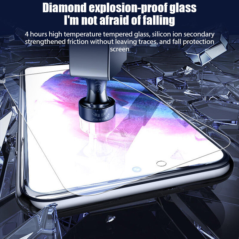 5 Stück gehärtetes Glas für Samsung Galaxy S24 Ultra A54 A14 A13 A53 A34 A33 A52 5G S23 Plus Displays chutz folie auf Samsung A32 A22 S21
